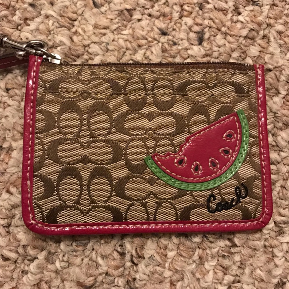 Coach Watermelon Keychain Coin purse